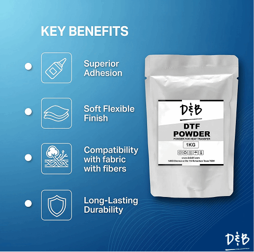 Premium DTF 2.2 lbs (1 kg) Powder for High-Quality Transfer