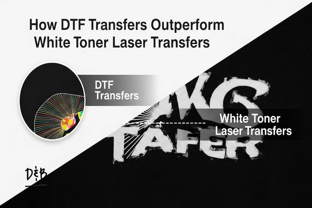How DTF Transfers Outperform White Toner Laser Transfers